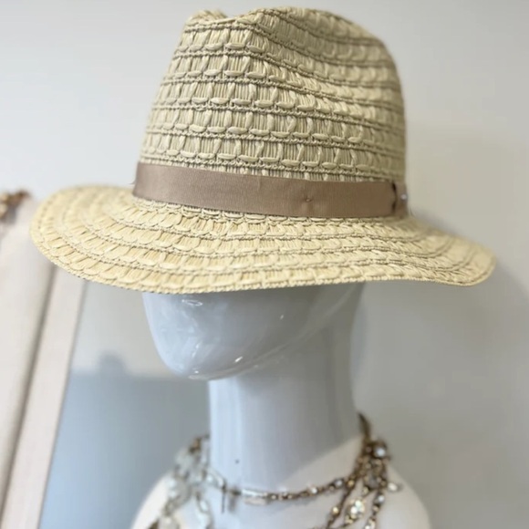 NWOT Weekend Max Mara Label-cut Raffia Effect Bucket Hat Sz:M/L 58 Holidays - Picture 3 of 14